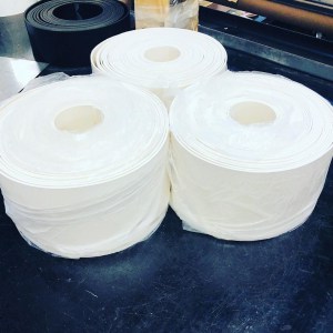 white rubber strips